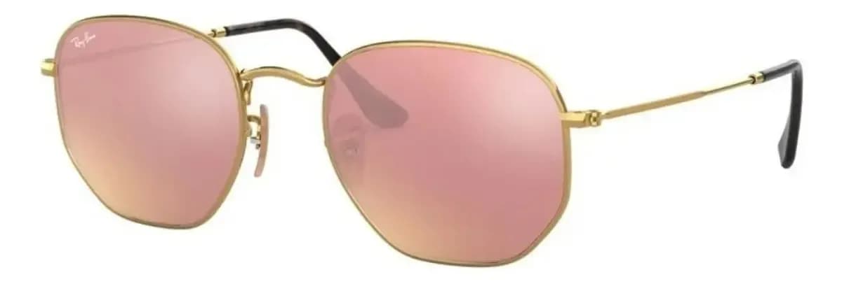 Ray-Ban Hexagonal 3548 Dorado Rosa Espejado