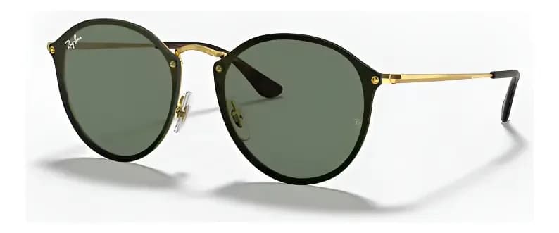 Ray-Ban Round Blaze 3574 Dorado Verde Clasico