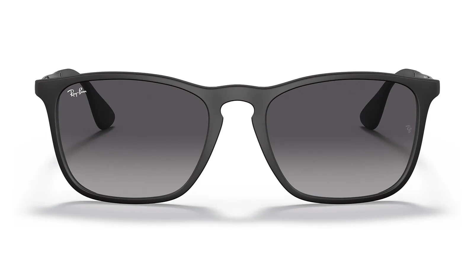 Ray-Ban Chris RB4187 negro con lente gris degradé, de frente